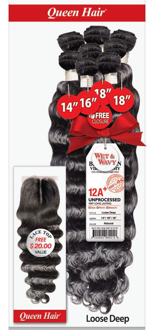 QUEEN HAIR 7PCS MULTI PACK