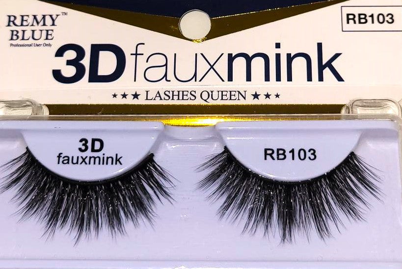 REMY BLUE 3D FAUX MINK EYELASHES (SERIES 1)