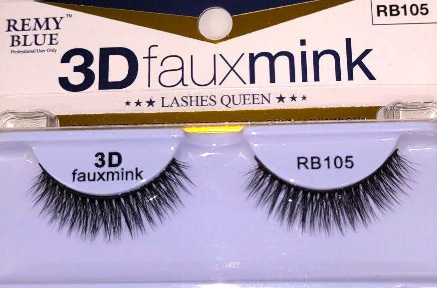 REMY BLUE 3D FAUX MINK EYELASHES (SERIES 1)