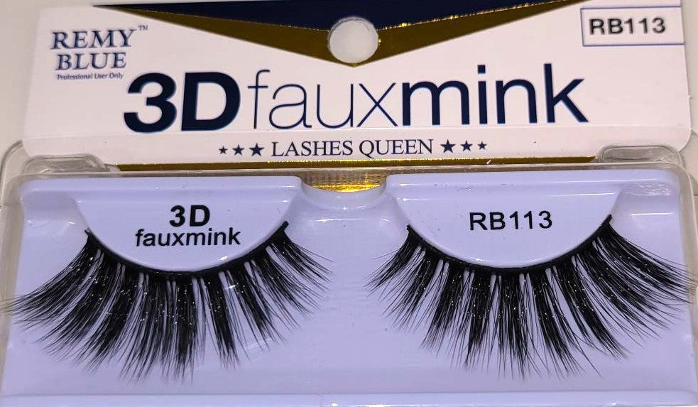 REMY BLUE 3D FAUX MINK EYELASHES (SERIES 1)