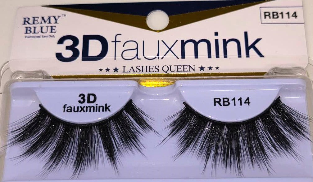 REMY BLUE 3D FAUX MINK EYELASHES (SERIES 1)