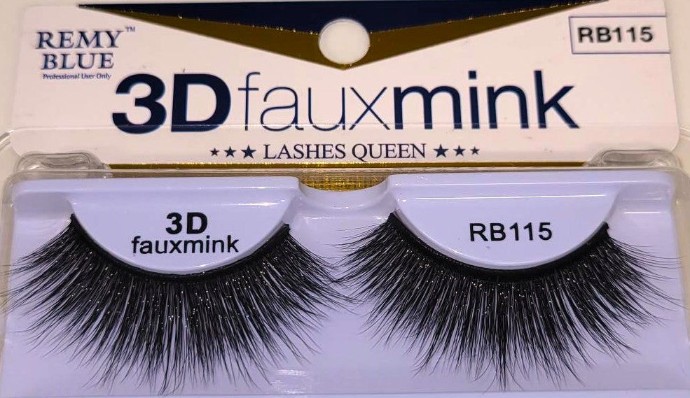 REMY BLUE 3D FAUX MINK EYELASHES (SERIES 1)