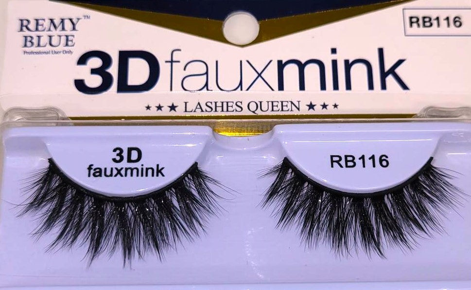 REMY BLUE 3D FAUX MINK EYELASHES (SERIES 1)
