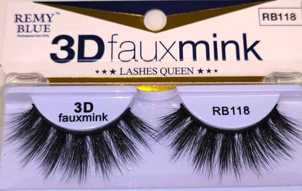 REMY BLUE 3D FAUX MINK EYELASHES (SERIES 1)