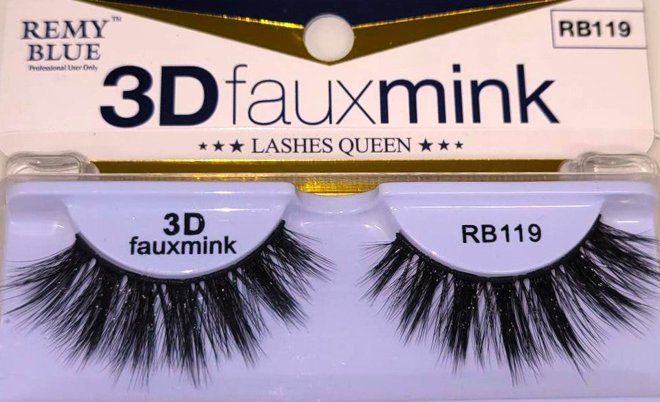 REMY BLUE 3D FAUX MINK EYELASHES (SERIES 1)