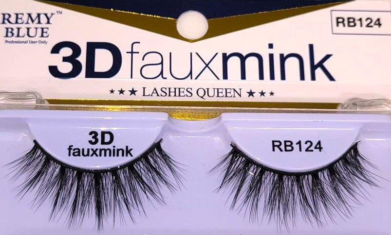 REMY BLUE 3D FAUX MINK EYELASHES (SERIES 1)