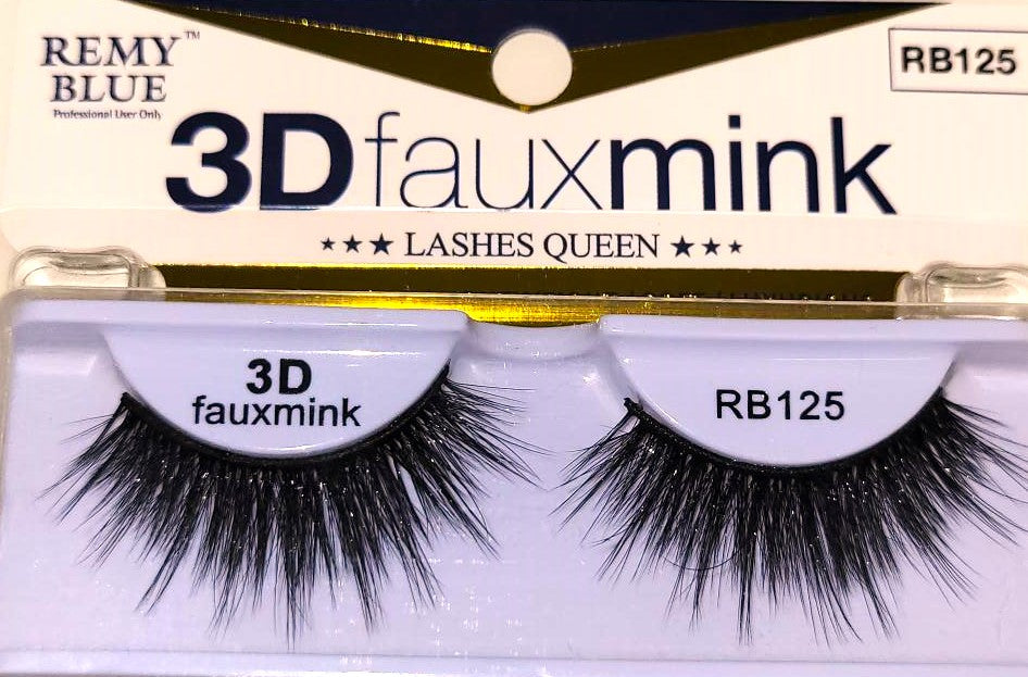 REMY BLUE 3D FAUX MINK EYELASHES (SERIES 1)
