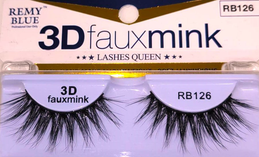 REMY BLUE 3D FAUX MINK EYELASHES (SERIES 1)