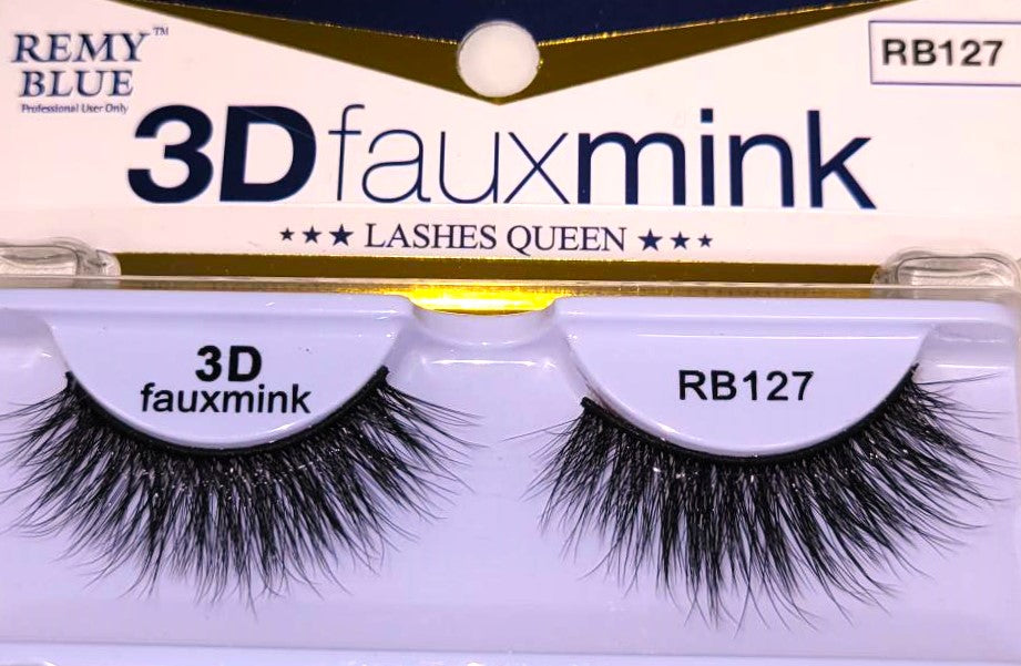 REMY BLUE 3D FAUX MINK EYELASHES (SERIES 1)