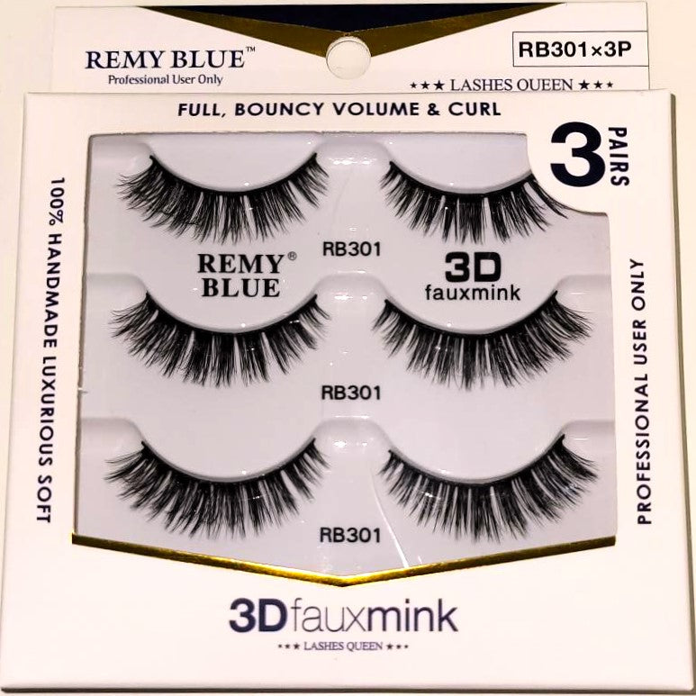 REMY BLUE 3D FAUX MINK EYELASHES (SERIES 3)