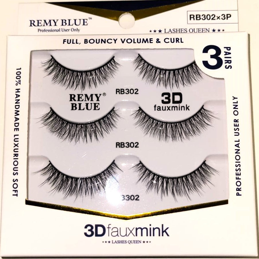 REMY BLUE 3D FAUX MINK EYELASHES (SERIES 3)