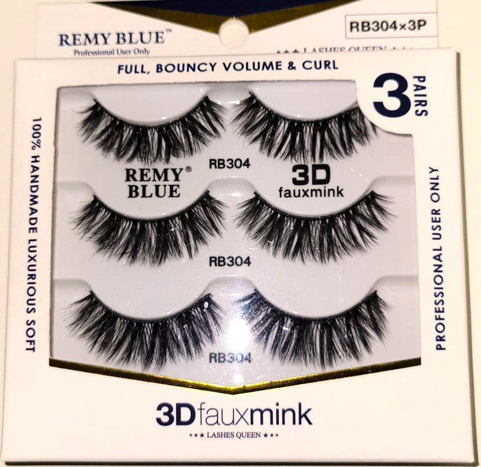 REMY BLUE 3D FAUX MINK EYELASHES (SERIES 3)