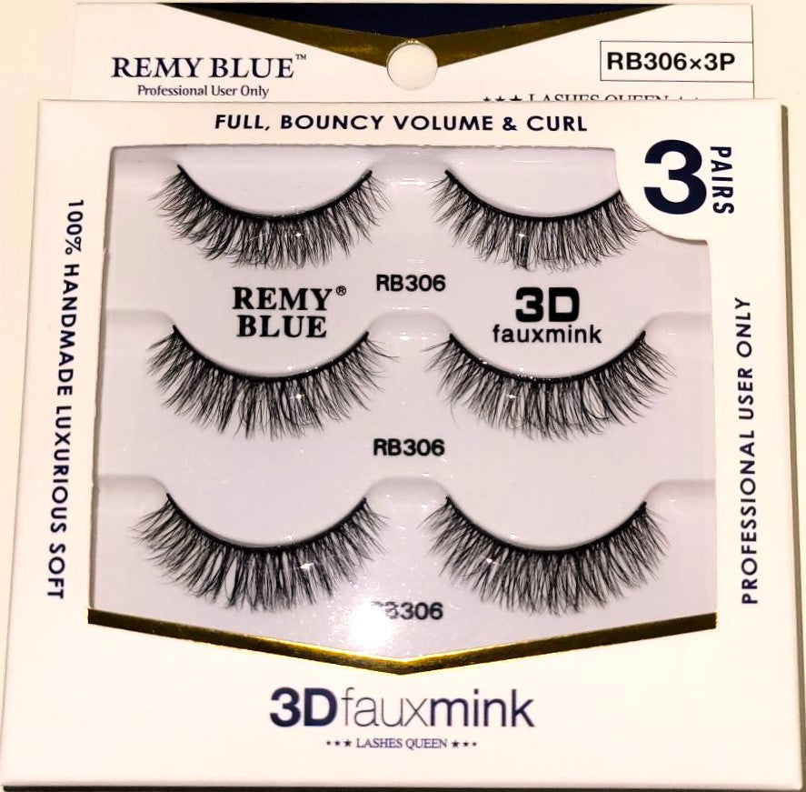REMY BLUE 3D FAUX MINK EYELASHES (SERIES 3)